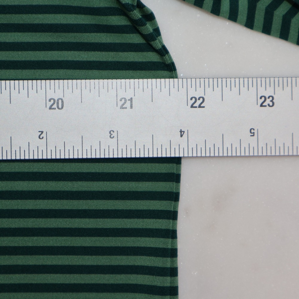 Oxford Golf Ritz Carlton St Thomas Green Striped Polo Shirt Mens Medium - Picture 5 of 9